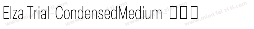 Elza Trial-CondensedMedium字体转换